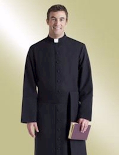 Clergy Cassock-H-19/HM531-Black | SHOPtheWORD