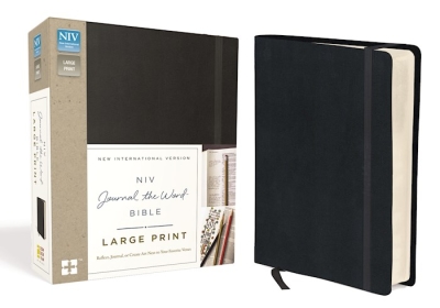 NIV Journal The Word Bible/Large Print-Black Hardcover | SHOPtheWORD