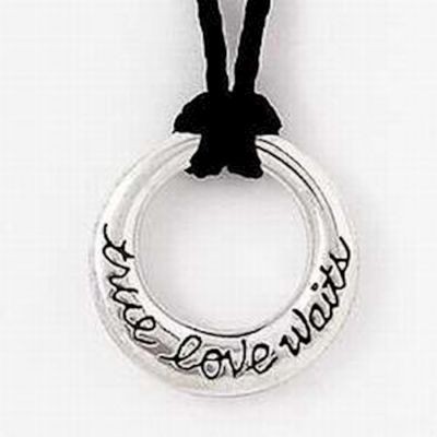 Necklace-True Love Waits Ring On 24" Cord (Sterling Silver) | SHOPtheWORD