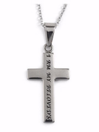 Necklace-Diamond Back-Cross/My Beloved (Womens) (18") | SHOPtheWORD