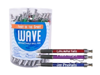 Wave Pen-Fruit Of Spirit (Pack Of 48) | SHOPtheWORD