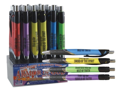 Armor Of God Italia Pen Display (Pack Of 24) | SHOPtheWORD
