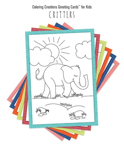 Coloring Creations Greeting Cards: Critters (For KIDS) (Pack Of 12) by Publishing Group | SHOPtheWORD