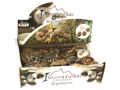 Key Chain-Inspirational Stone (Pack Of 72) | SHOPtheWORD