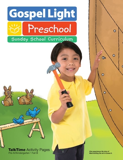 Gospel Light Fall 2022: Pre-K/Kindergarten Talktime Activity Pages (Ages 4 & 5)-Year B (#2213) by Light Gospel | SHOPtheWORD