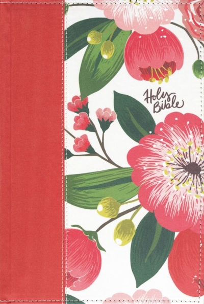 NKJV Woman'S Study Bible (Full Color)-Black/Burgundy Floral Hardcover Indexed | SHOPtheWORD