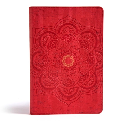 CSB Essential Teen Study Bible-Red Flower Cork LeatherTouch | SHOPtheWORD