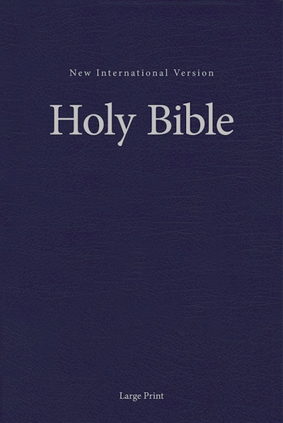 NIV Pew And Worship Bible/Large Print-Blue Hardcover | SHOPtheWORD