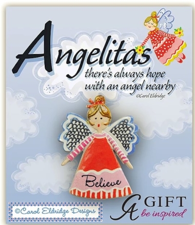 Lapel Pin-Angelita-Believe | SHOPtheWORD