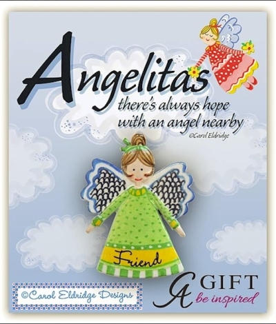 Lapel Pin-Angelita-Friend | SHOPtheWORD