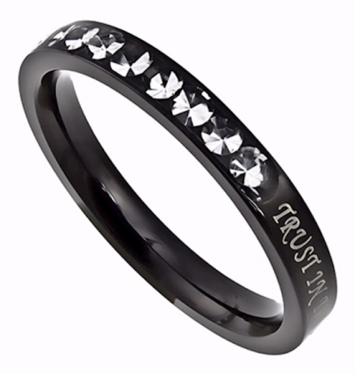 Ring-Princess Cut-Trust-Sz 9 | SHOPtheWORD