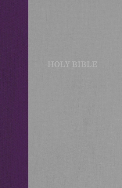 KJV Thinline Bible (Comfort Print)-Purple/Gray Cloth Over Board | SHOPtheWORD