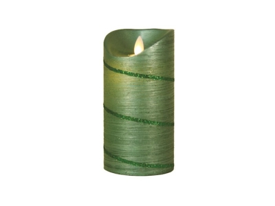 Candle-Flameless-LED-Special Occasion w/Timer-Green (5.75") | SHOPtheWORD