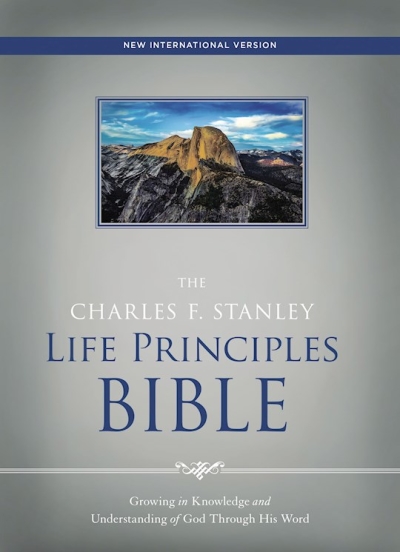 NIV Charles Stanley Life Principles Bible-Hardcover | SHOPtheWORD