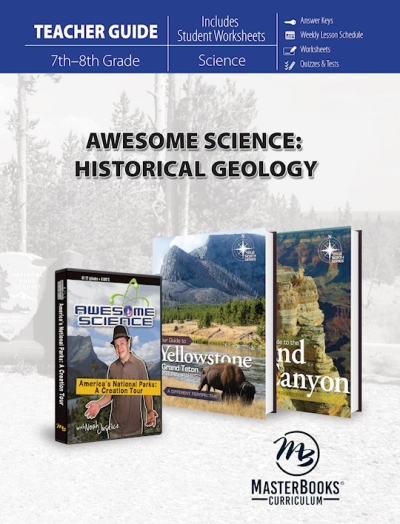 Master Books-Awesome Science: Historical Geology Teacher Guide (7th - 8th Grade) by Frode Jensen | SHOPtheWORD