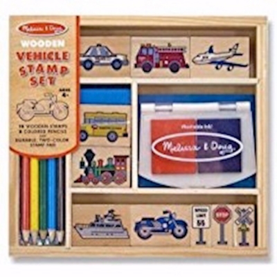 Stamp Set-Vehicles (16 Pieces) (Ages 4+) | SHOPtheWORD
