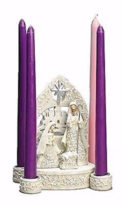 Advent Candleholder-Holy Family (7"H) | SHOPtheWORD