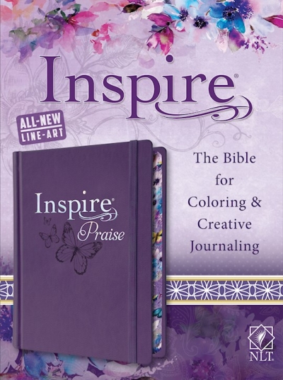 NLT Inspire Praise Bible-Purple Hardcover | SHOPtheWORD