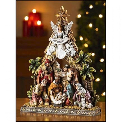 Nativity Figurine-Gift Boxed (8" x 2" x 10.5") | SHOPtheWORD