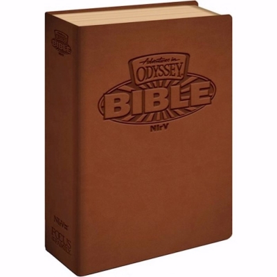 NIrV Adventures In Odyssey Bible-Brown Leatherette | SHOPtheWORD