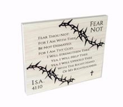 Wall Plaque-Cornered-Fear Not (22.5" x 18.25") | SHOPtheWORD