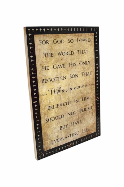 Frame-Cross/John 3:16 (20.75" x 31.5") | SHOPtheWORD