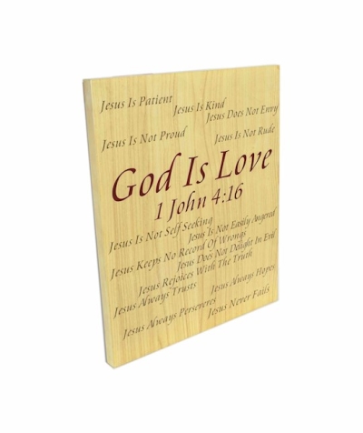 Wall Plaque-God Is Love (20" x 24.25") | SHOPtheWORD