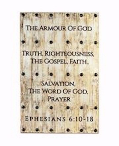 Wall Plaque-Shield-Armour Of God-Large (20.5" x 31.5") | SHOPtheWORD