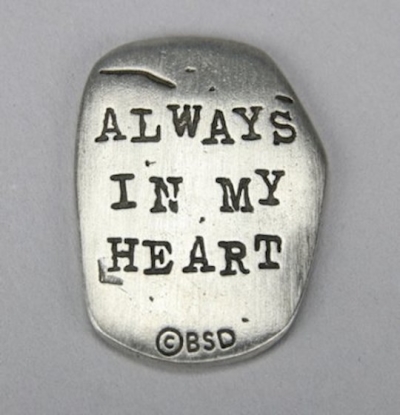 Pocket Token-Engraved Cross/Always In My Heart-Pewter | SHOPtheWORD