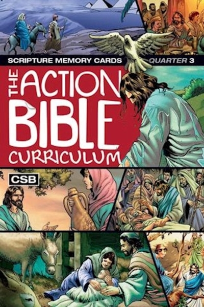CSB The Action Bible Scripture Memory Cards Q3 (#144986) by C Cook C Cook | SHOPtheWORD