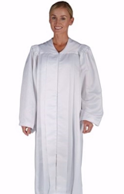 Choir Robe-Traditional-White-Medium | SHOPtheWORD