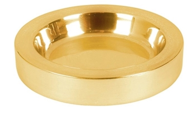 Bread Plate Insert-Polished Steel-Brass | SHOPtheWORD