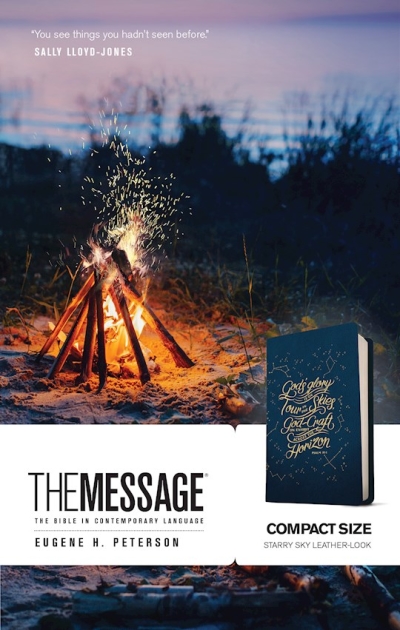 The Message Compact Bible-Navy LeatherLook | SHOPtheWORD