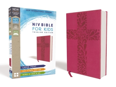 NIV Bible For Kids (Comfort Print)/Large Print-Pink Leathersoft | SHOPtheWORD
