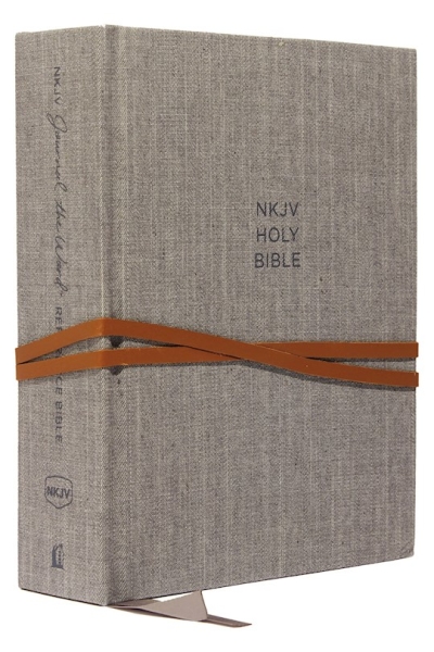 NKJV Journal The Word Reference Bible (Comfort Print)-Gray Cloth Over Board | SHOPtheWORD