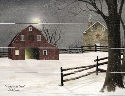 Rustic Pallet Art-A Light In The Stable (9 x 12) | SHOPtheWORD