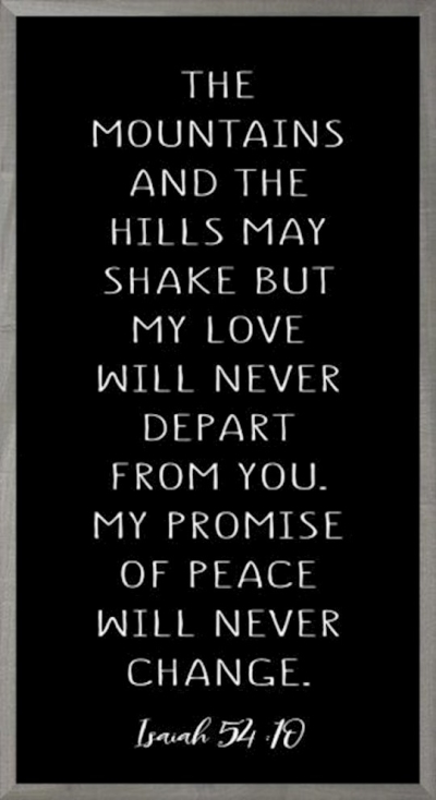 Framed Art-Promise Never Changes (Black) (8 X 16) (Farmhouse Art) | SHOPtheWORD