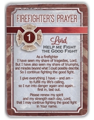 Plaque-Firefighter's Prayer (3" x 4.25") | SHOPtheWORD