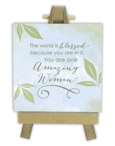 Mini-Plaque-Amazing Woman w/Easel (5.5") | SHOPtheWORD