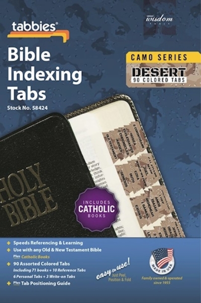 Bible Tab-Camo Series-Desert-Old & New Testament W/Catholic Books | SHOPtheWORD
