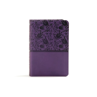 KJV Large Print Compact Reference Bible-Purple LeatherTouch | SHOPtheWORD