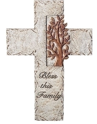 Wall Cross-Bless This Family (9.75") | SHOPtheWORD
