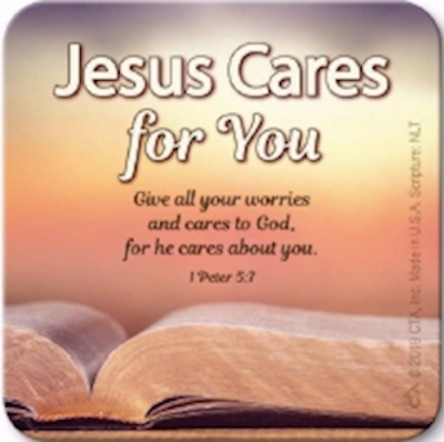 Magnet-Jesus Cares For You (1 Peter 5:7 NLT) | SHOPtheWORD