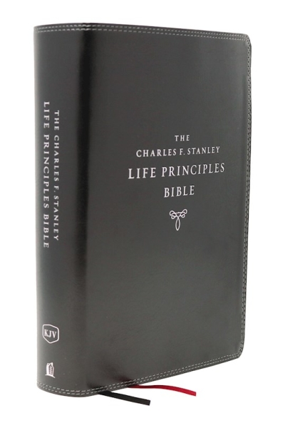 KJV Charles F. Stanley Life Principles Bible (2nd Edition) (Comfort Print)-Black Leathersoft | SHOPtheWORD