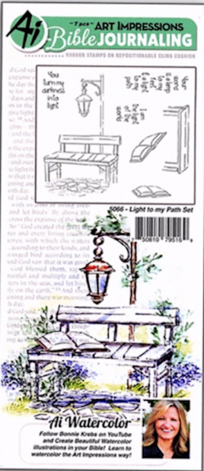 Art Impressions Bible Journaling Watercolor Stamp Set-Light To My Path | SHOPtheWORD