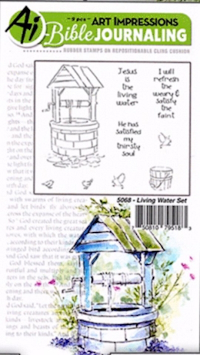 Art Impressions Bible Journaling Watercolor Stamp Set-Living Water | SHOPtheWORD