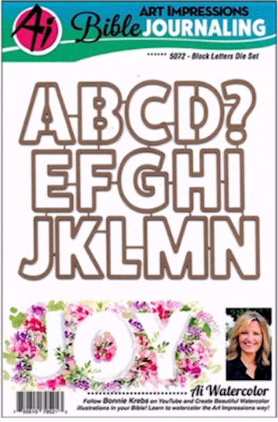 Art Impressions Bible Journaling Block Letters Die Set (30 Pieces) | SHOPtheWORD