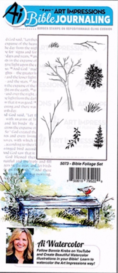 Art Impressions Bible Journaling Watercolor Stamp Set-Foliage | SHOPtheWORD