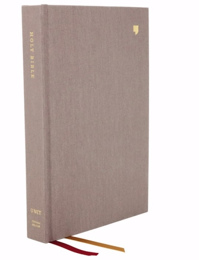 NET Thinline Bible/Large Print (Comfort Print)-Gray Cloth Over Board | SHOPtheWORD