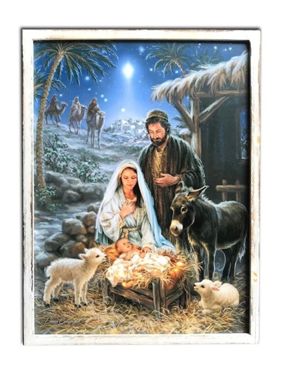 Framed Lighted Canvas-A Savior Is Born (18 x 24) | SHOPtheWORD